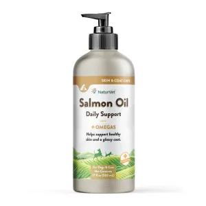 NaturVet Salmon Oil cat vitamins, cat immune support