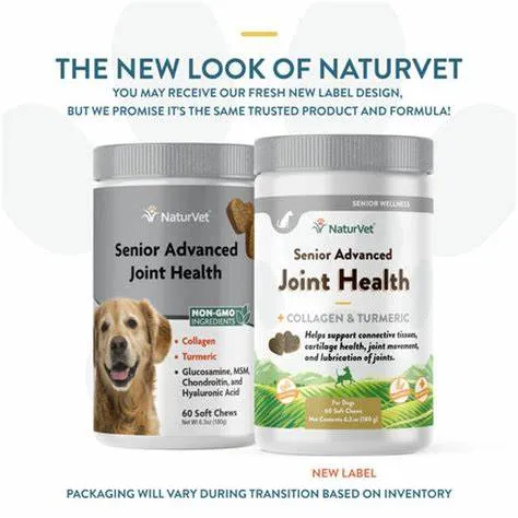NaturVet Senior Advanced Joint Health - soft chews cat vitamins, cat immune support