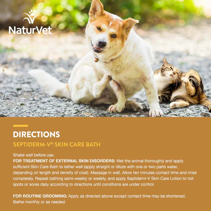 NaturVet Septiderm-V Skin Care Bath