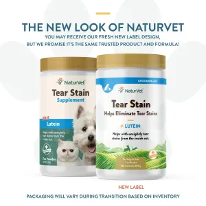 NaturVet Tear Stain Supplement plus Lutein 7oz powder cat vitamins, cat immune support