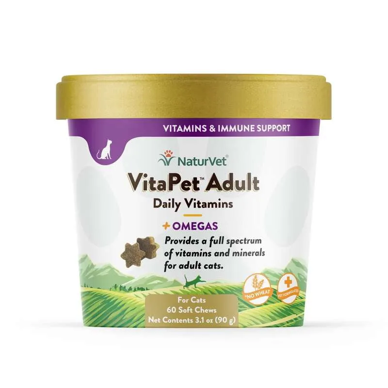 NaturVet VitaPet Adult Daily Vitamins Cat Soft Chews