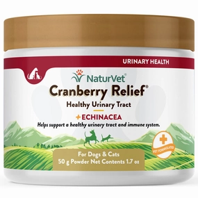NaturVet Cranberry Relief Plus Echinacea Powder for Cats and Dogs multivitamin for cats, daily cat supplements