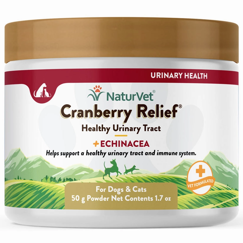 NaturVet Cranberry Relief Plus Echinacea Powder for Cats and Dogs multivitamin for cats, daily cat supplements