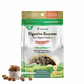 NaturVet Digestive Enzymes Daily Digestive Support Scoopables For Cats multivitamin for cats, daily cat supplements