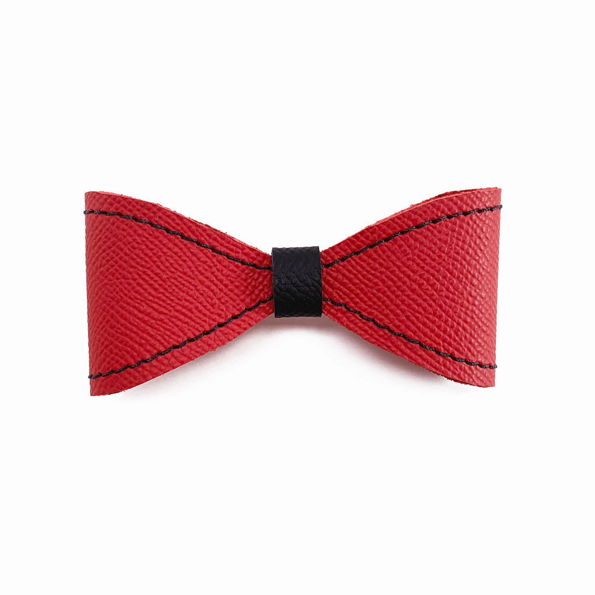Nixon Leather Cayenne/Black Alex Dog Bow Tie Slider dog collar accessory,collar decor