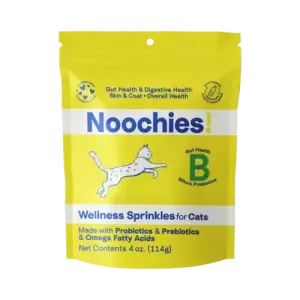 Noochies Wellness Sprinkles for Cats (4oz) adult cat food, best cat food for adults