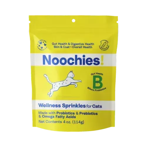 Noochies Wellness Sprinkles for Cats (4oz) adult cat food, best cat food for adults