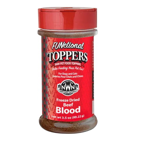 Northwest Naturals -Beef with Blood Functional Topper 3.5oz cat treats, natural cat treats