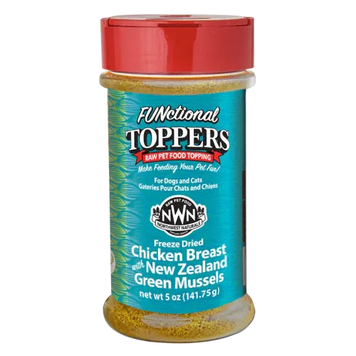 Northwest Naturals -Chicken Breast with NZ Green Mussles Functional Topper - 5oz cat treats, natural cat treats