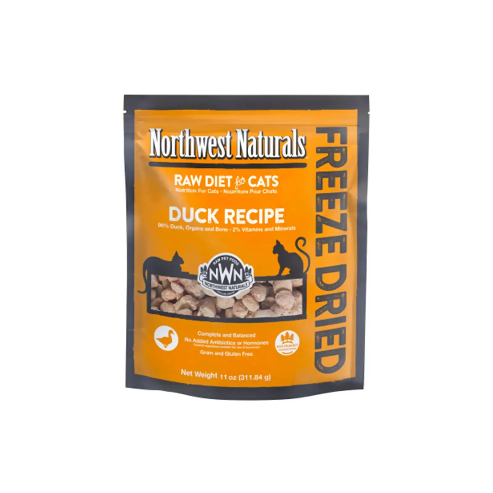 Northwest Naturals Freeze Dried Diets for Cats - Duck Recipe