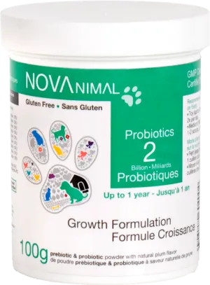NovAnimal  Probiotics Growth Formulation 2 cat vitamins, cat immune support