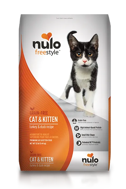 Nulo Cat & Kitten Freestyle Turkey & Duck dry cat food, cat kibble