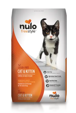 Nulo Cat & Kitten Freestyle Turkey & Duck dry cat food, cat kibble
