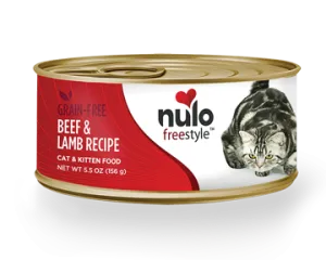 Nulo Cat Freestyle Beef & Lamb 5.5oz adult cat food, best cat food for adults