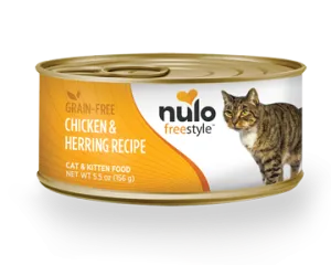 Nulo Cat Freestyle Chicken & Herring 5.5oz adult cat food, best cat food for adults