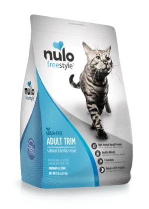 Nulo FreeStyle Adult Trim Grain Free Salmon and Lentils Dry Cat Food indoor dry cat food, healthy cat kibble