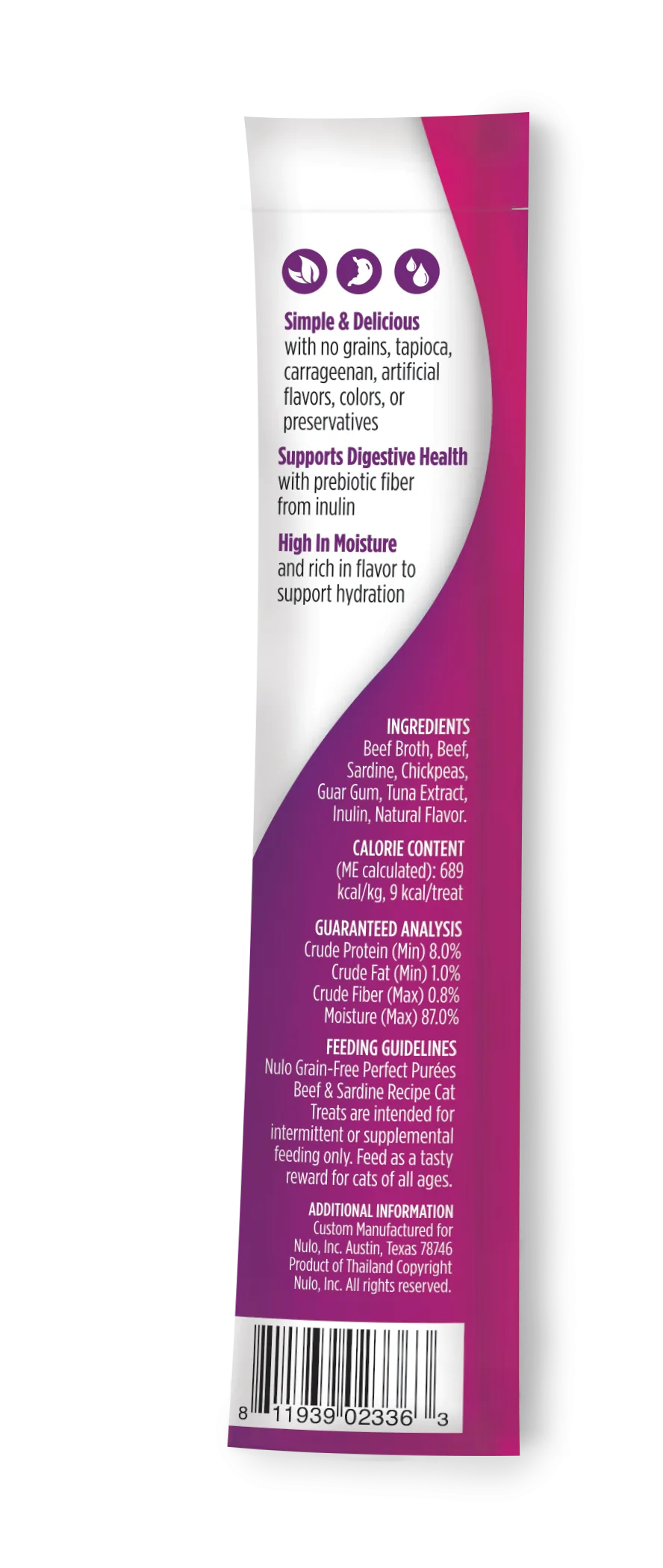 Nulo FreeStyle Cat Puree Beef & Sardine Cat Treats