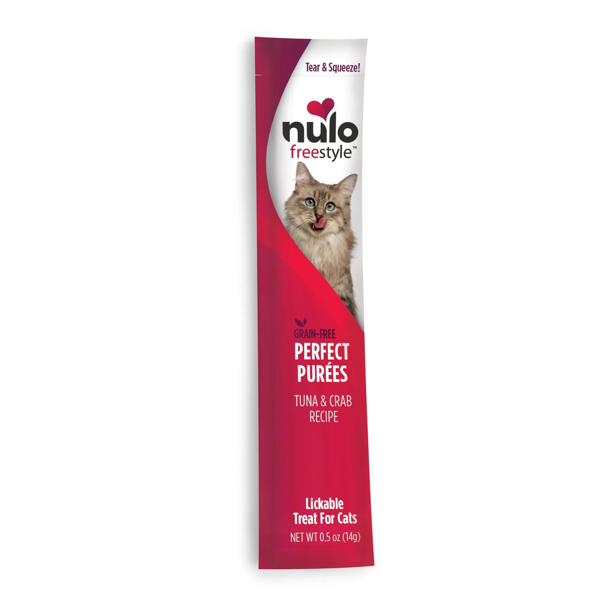 Nulo FreeStyle Cat Puree Tuna & Crab Cat Treats crunchy cat treats, grain free cat treats