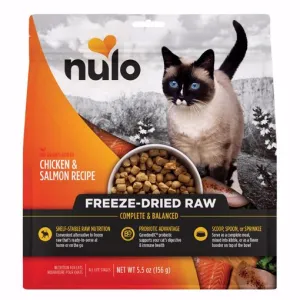 Nulo Freestyle Grain Free Chicken & Salmon Recipe Freeze-Dried Raw Cat Food freeze dried cat food, raw cat food