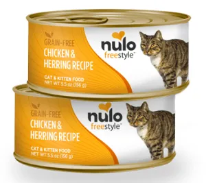 Nulo FreeStyle Grain Free Chicken and Herring Recipe Canned Kitten and Cat Food healthy cat food, premium dry cat food