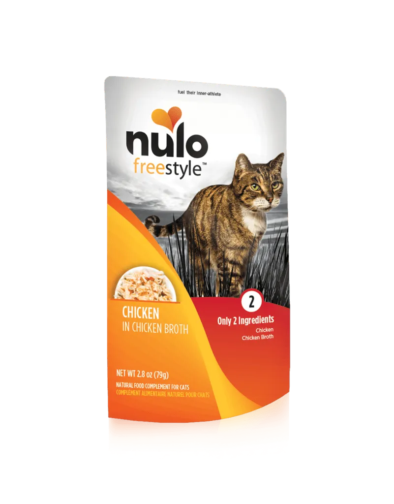 Nulo Freestyle Grain Free Chicken in Broth Meaty Cat Food Topper Pouch wet cat food, canned cat food