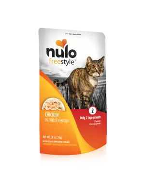 Nulo Freestyle Grain Free Chicken in Broth Meaty Cat Food Topper Pouch wet cat food, canned cat food
