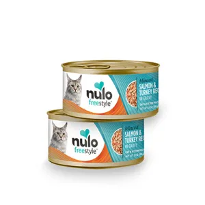 Nulo Freestyle Grain Free Minced Salmon & Turkey Recipe in Gravy Canned Cat Food healthy cat food, premium dry cat food