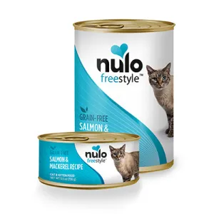 Nulo FreeStyle Grain Free Salmon and Mackerel Recipe Canned Kitten & Cat Food healthy cat food, premium dry cat food