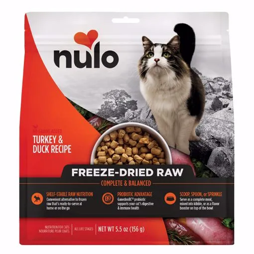Nulo Freestyle Grain Free Turkey & Duck Recipe Freeze-Dried Raw Cat Food freeze dried cat food, raw cat food
