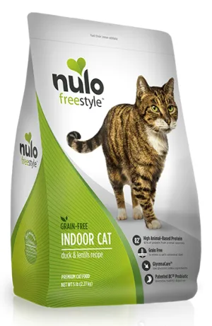 Nulo FreeStyle Indoor Cat Grain Free Duck and Lentils Recipe Dry Cat Food indoor dry cat food, healthy cat kibble