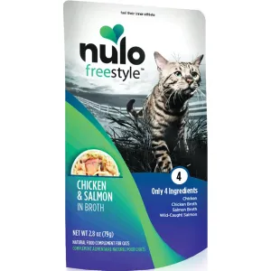Nulo FreeStyle Meaty Toppers Chicken & Salmon Cat Food Topper organic cat food, holistic cat food
