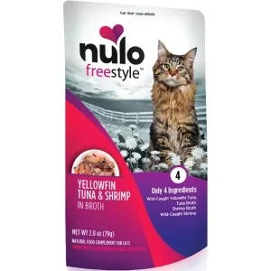 Nulo FreeStyle Meaty Toppers Tuna & Shrimp Cat Food Topper organic cat food, holistic cat food