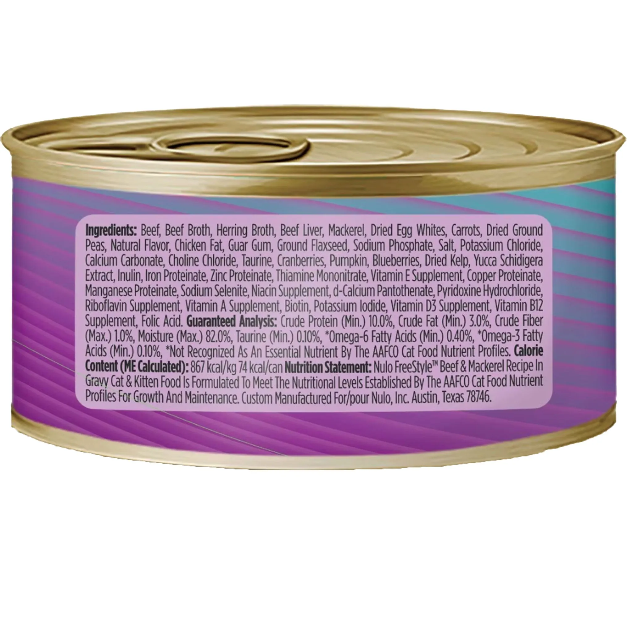 Nulo FreeStyle Minced Cat Can Beef & Mackerel Cat Food