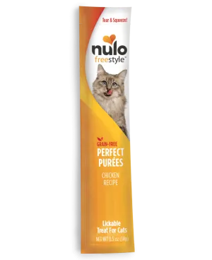 Nulo FreeStyle Perfect Puree Chicken Recipe Lickable Cat Treats cat treats, soft cat treats