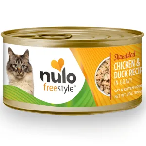Nulo FreeStyle Shredded Cat Can Chicken & Duck Cat Food organic cat food, holistic cat food