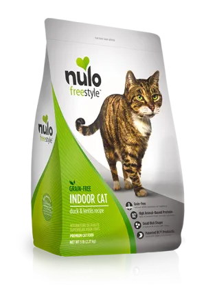 Nulo Indoor Cat Freestyle Duck & Lentils adult cat food, best cat food for adults
