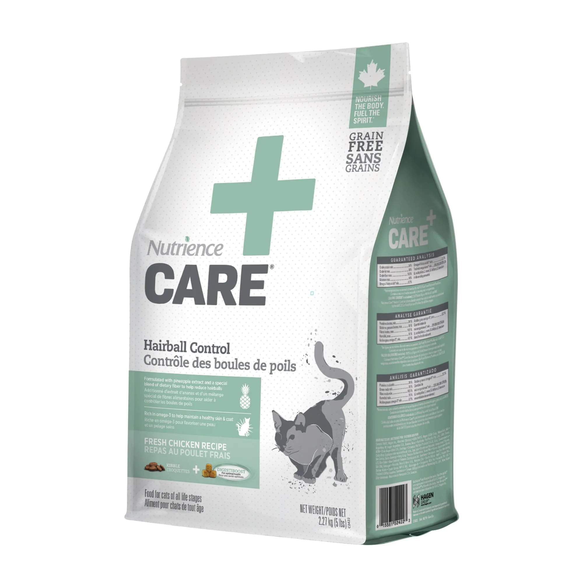 Nutrience Care Cat Hairball Control adult cat food, best cat food for adults