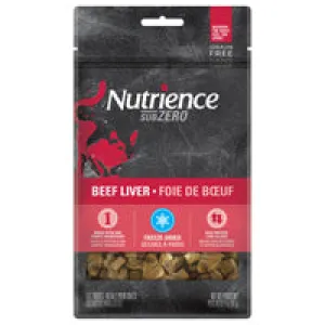 Nutrience CAT Grain Free SubZero Single Protein Treats - Beef Liver - 30 g (1 oz) cat treats, natural cat treats