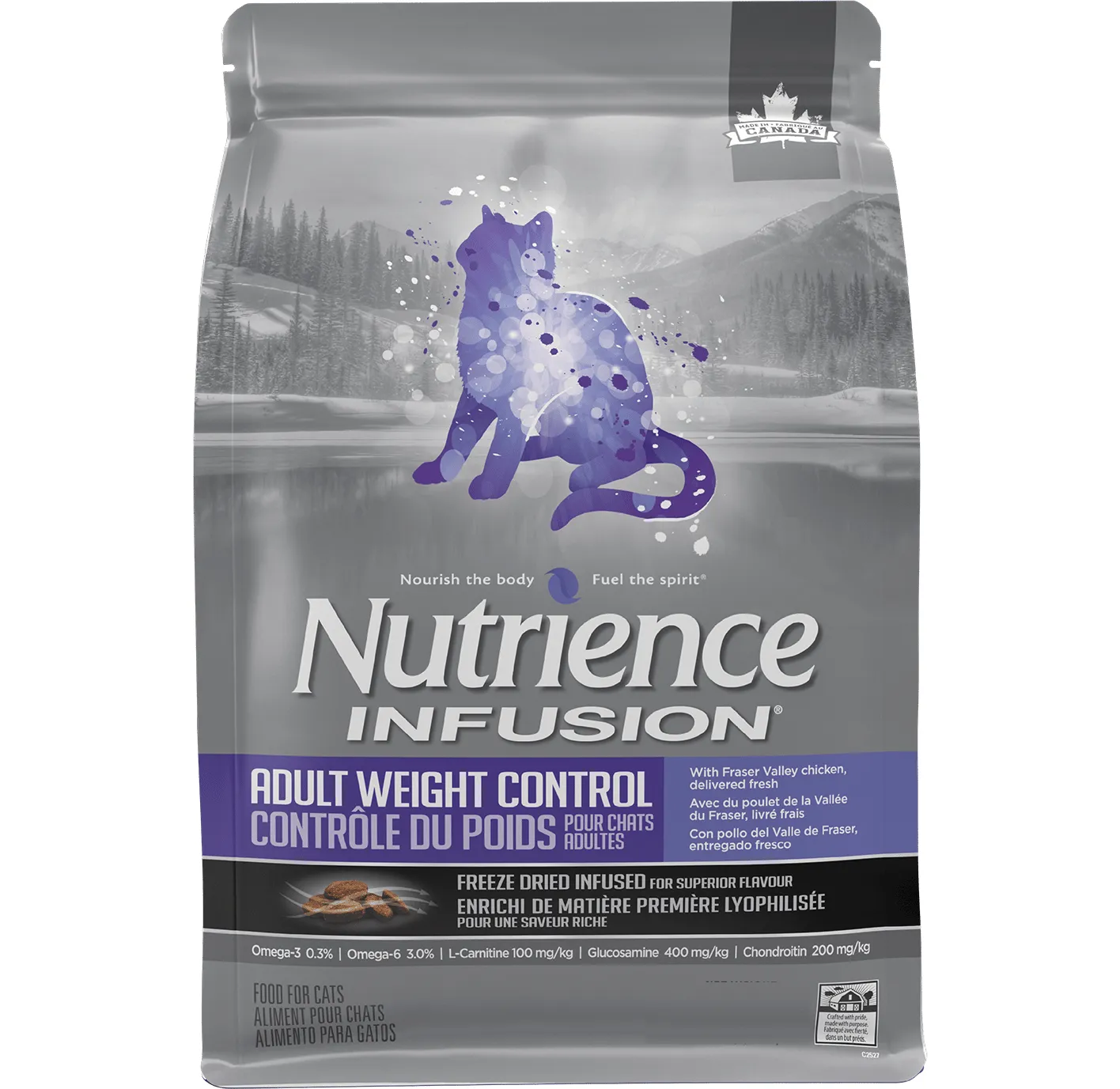 Nutrience Infusion Adult Weight Control dry cat food, cat kibble