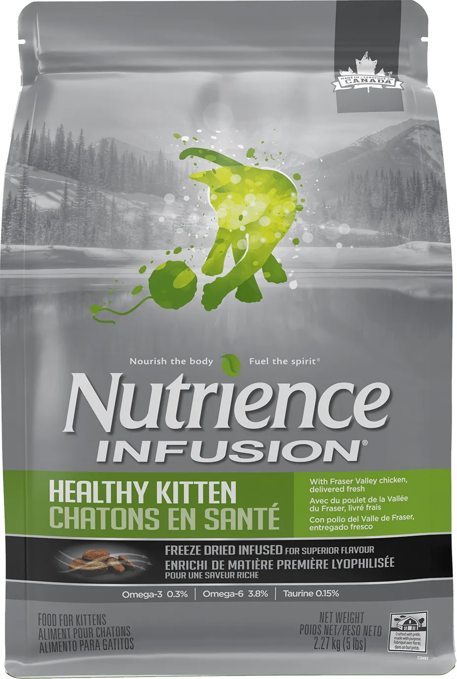 Nutrience Infusion Healthy Kitten 2.27kg dry cat food, cat kibble