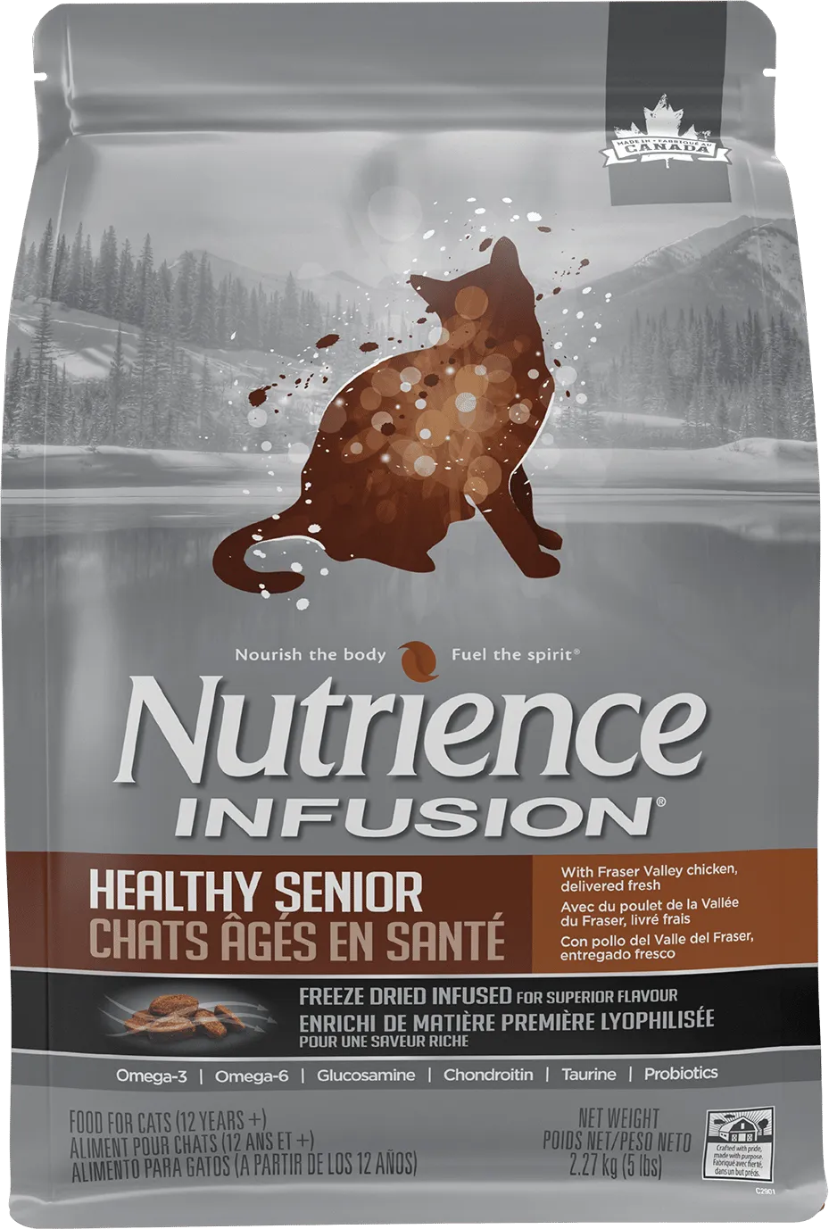 Nutrience Infusion Healthy Senior 2.27kg dry cat food, cat kibble