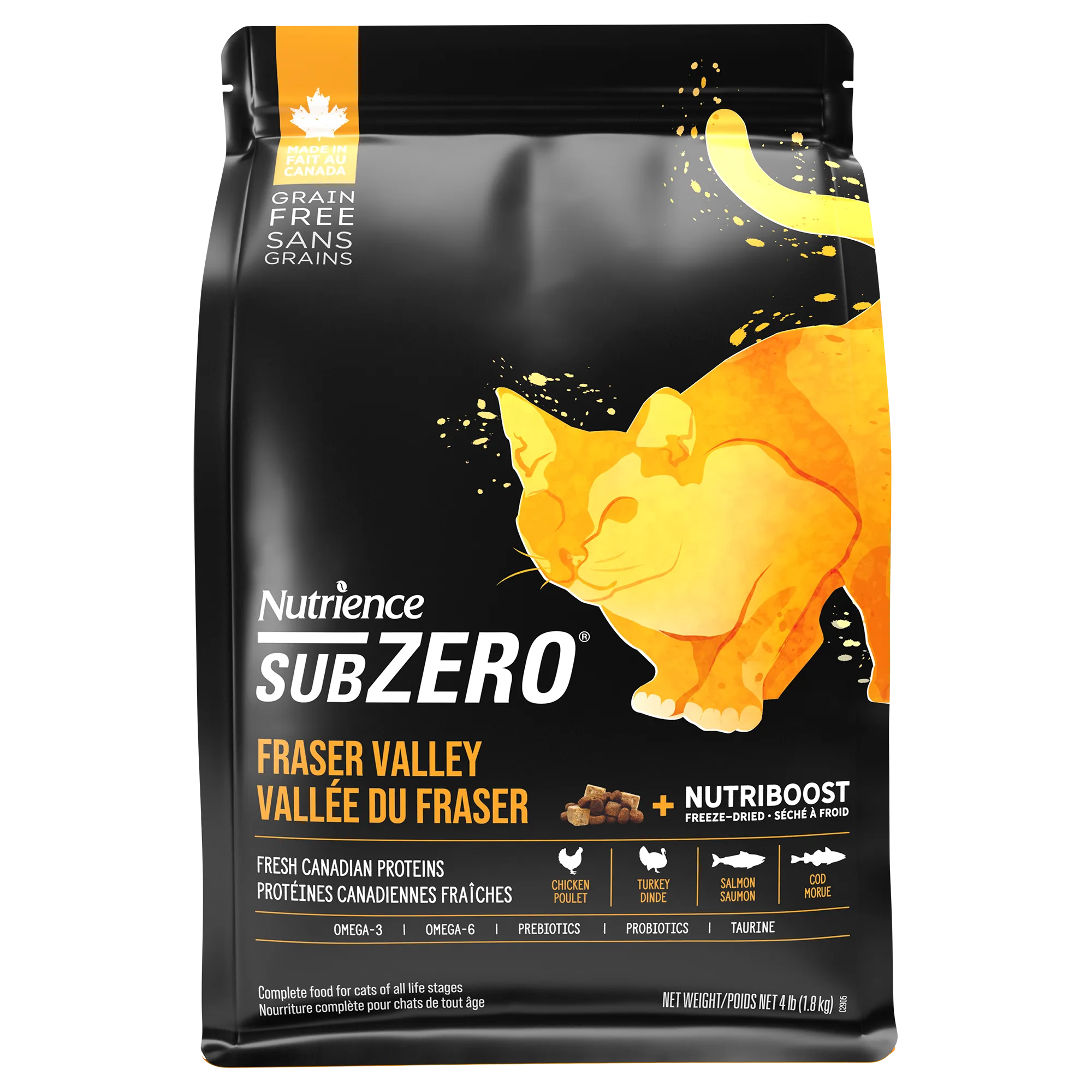 Nutrience SubZero Cat Fraser Valley dry cat food, cat kibble
