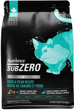 Nutrience SubZero Duck & Pear Limited Ingredient Cat Food dry cat food, cat kibble