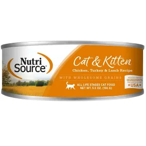 Nutrisource Cat & Kitten Chicken , Turkey & Lamb 5.5oz dry cat food, cat kibble