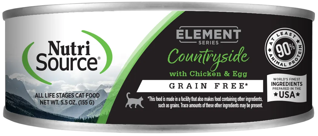 NutriSource Element Series Countryside Grain Free Canned Cat Food healthy cat food, premium dry cat food