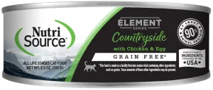 NutriSource Element Series Countryside Grain Free Canned Cat Food grain free cat food, no grain dry cat food