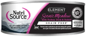 NutriSource Element Series Scenic Meadow Grain Free Canned Cat Food grain free cat food, no grain dry cat food