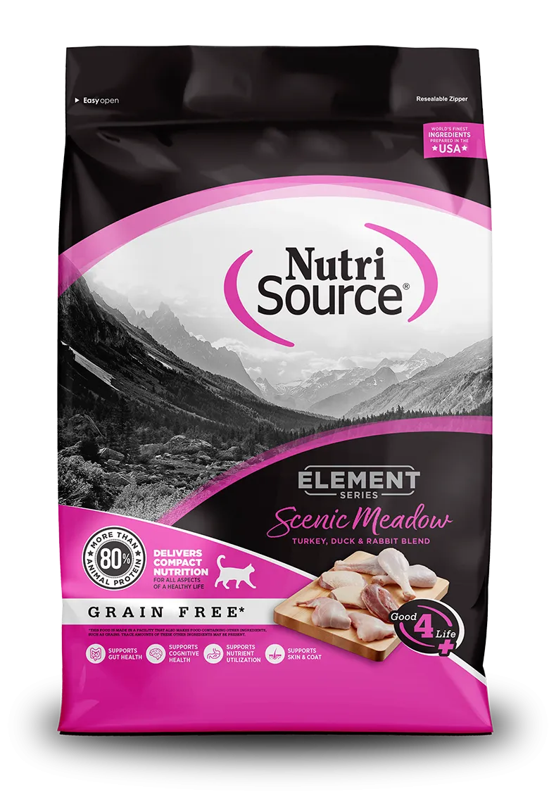 NutriSource Element Series Scenic Meadow Recipe Dry Cat Food indoor dry cat food, healthy cat kibble