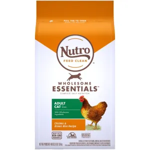 Nutro Cat Chicken & Brown Rice adult cat food, best cat food for adults