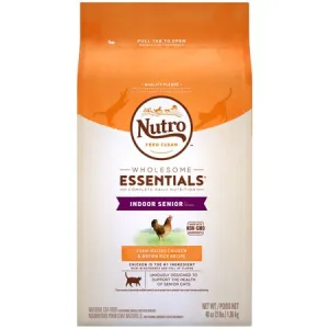 Nutro Indoor Senior Chicken & Brown Rice Recipe for Cats senior cat food, best food for older cats